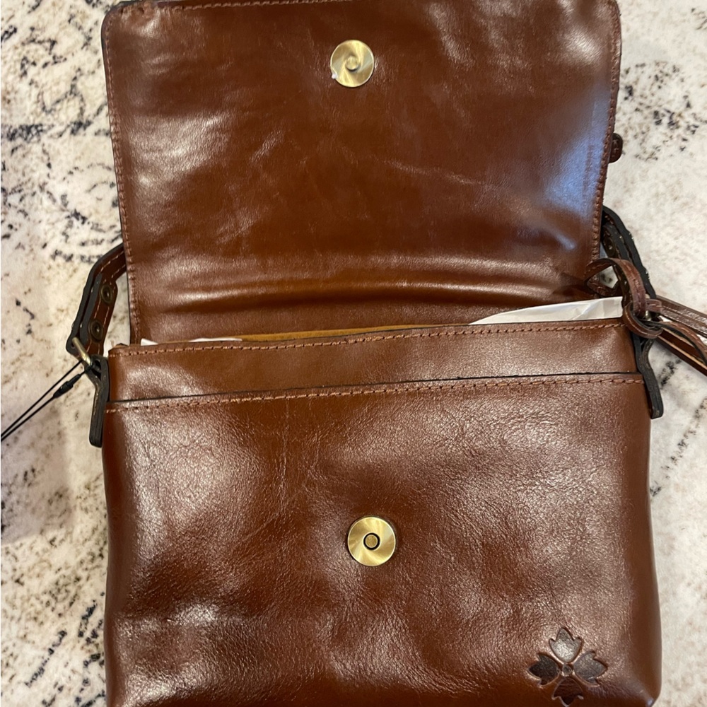 Patricia Nash Crossbody leather brown NWT vintage distressed - Picture 6 of 7